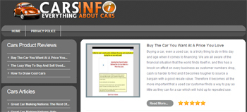 Cars Info Review Site