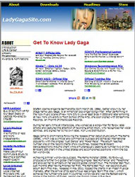 Lady Gaga Site