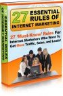 27 Essential Rules Of Internet Marketing