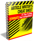 Article Writer's Cheat Sheet